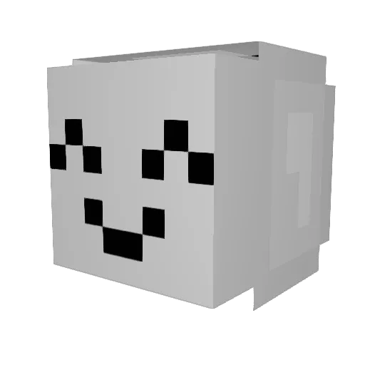 Li__b Minecraft avatar head, 3D render