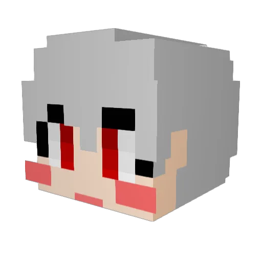 Li_on0802 Minecraft avatar head, 3D render