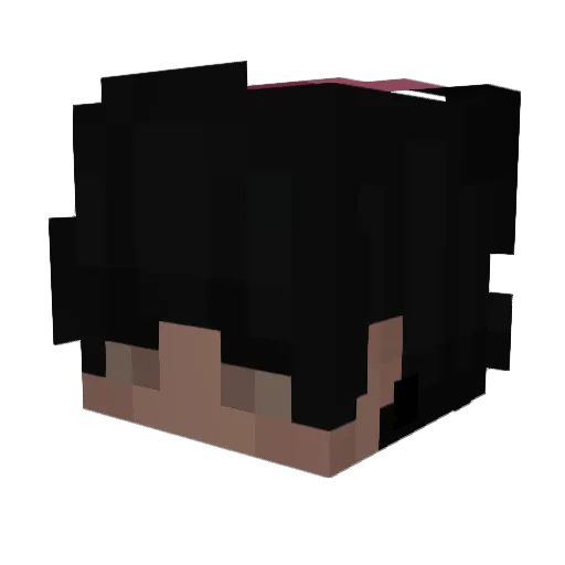 LiaBerry Minecraft avatar head, 3D render