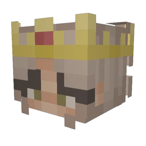 LiaEm17 Minecraft avatar head, 3D render