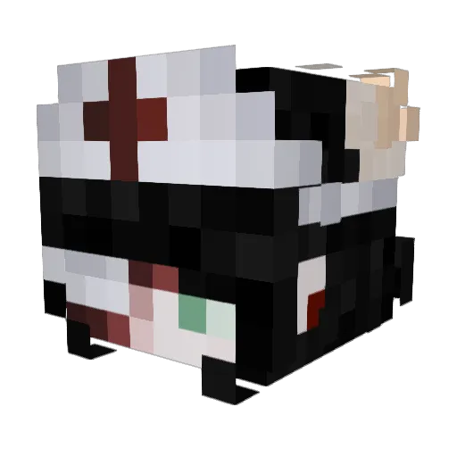 LiaZzii Minecraft avatar head, 3D render