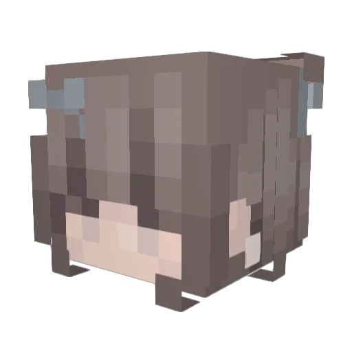 Lia_0_ Minecraft avatar head, 3D render