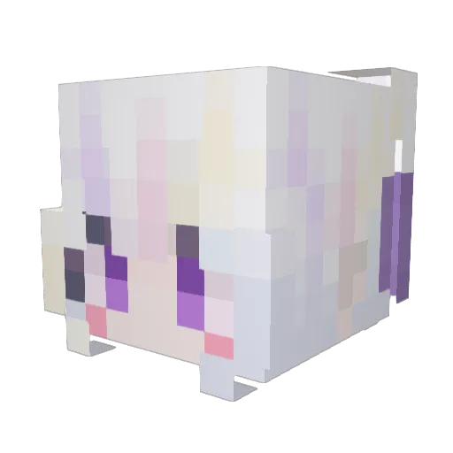 Lia_1215 Minecraft avatar head, 3D render