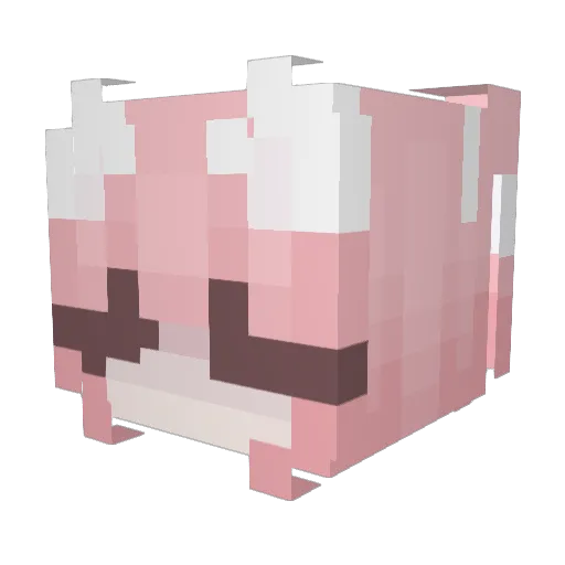 Liaa07 Minecraft avatar head, 3D render