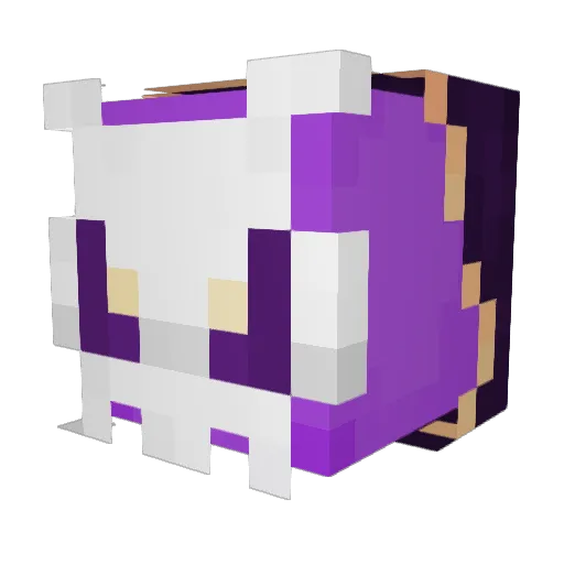 Liadam Minecraft avatar head, 3D render