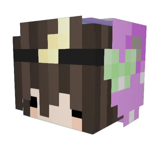 LiahFuinha Minecraft avatar head, 3D render