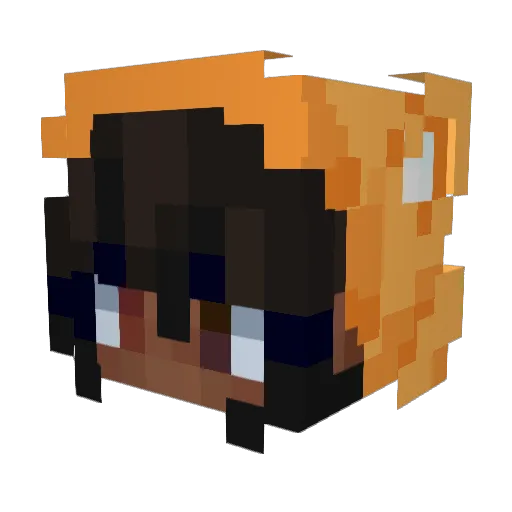 Liahere4 Minecraft avatar head, 3D render