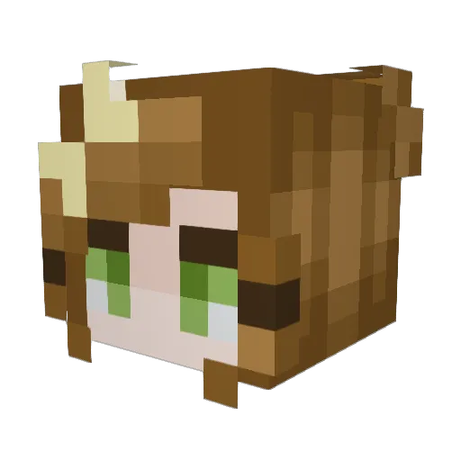 Liakada204 Minecraft avatar head, 3D render