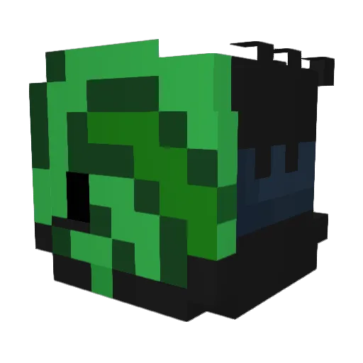 Liam3mil Minecraft avatar head, 3D render