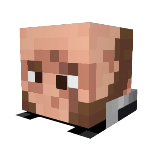 Liam4040 Minecraft avatar head, 3D render