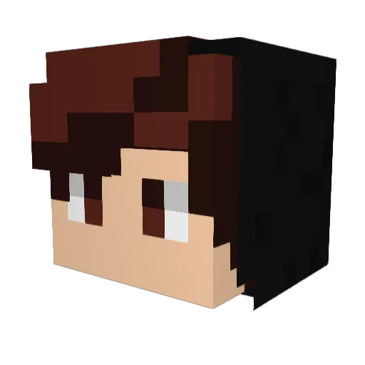 Liam404_ Minecraft avatar head, 3D render