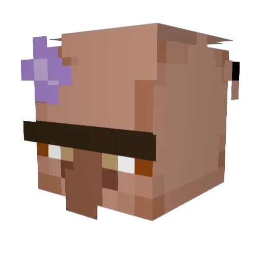 Liam7400 Minecraft avatar head, 3D render