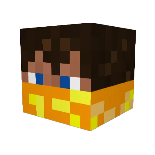 Liam97LFC Minecraft avatar head, 3D render