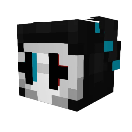 LiamD380 Minecraft avatar head, 3D render