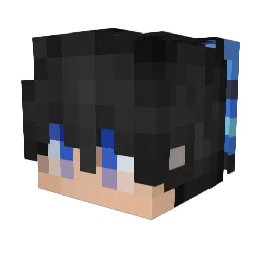 LiamMoj Minecraft avatar head, 3D render