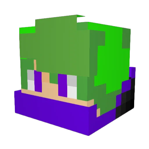 LiamReeche Minecraft avatar head, 3D render