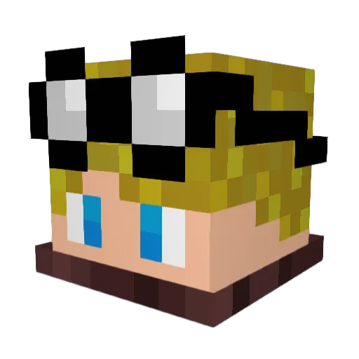 LiamSSJG Minecraft avatar head, 3D render