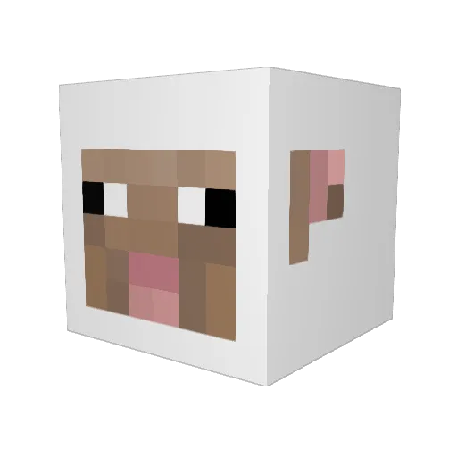 LiamTHarrelson Minecraft avatar head, 3D render