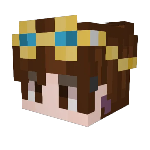 LiamTheTrashcan_ Minecraft avatar head, 3D render