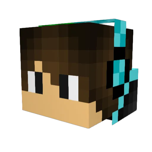 Liam_HD Minecraft avatar head, 3D render