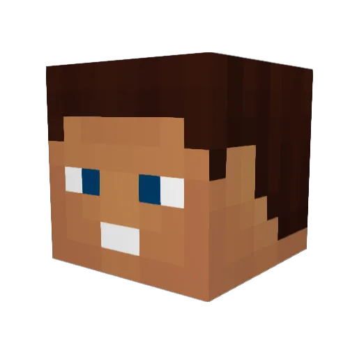Liam_TheLucky Minecraft avatar head, 3D render