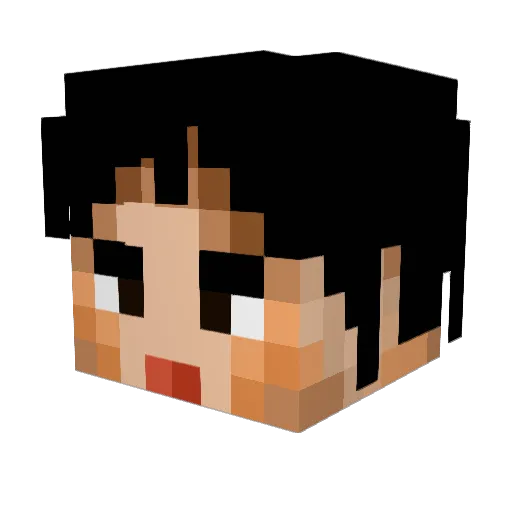 Liam_games0967 Minecraft avatar head, 3D render