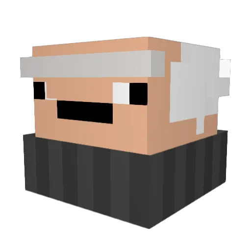Liam_katze Minecraft avatar head, 3D render