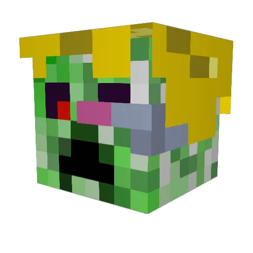 Liambeme Minecraft avatar head, 3D render