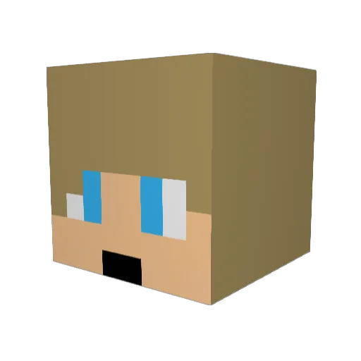 Liamc0717 Minecraft avatar head, 3D render