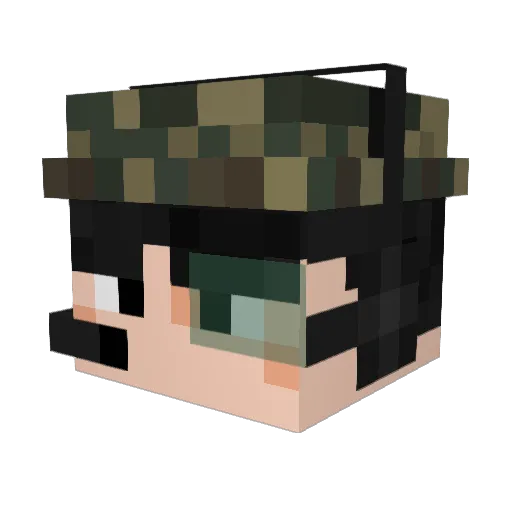 LiamderG Minecraft avatar head, 3D render