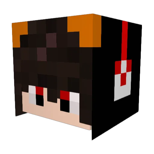 Liamggen Minecraft avatar head, 3D render