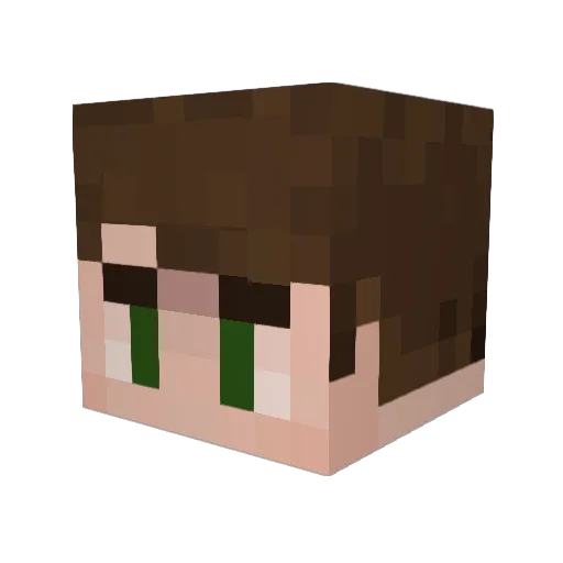 Liamhere Minecraft avatar head, 3D render