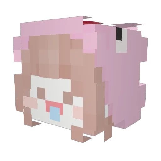 Liaming2 Minecraft avatar head, 3D render