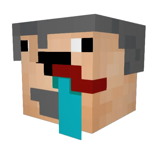 Liamli Minecraft avatar head, 3D render