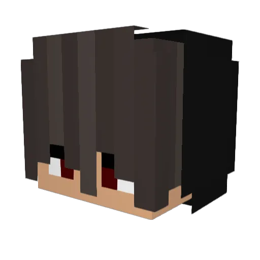 LianRaa Minecraft avatar head, 3D render