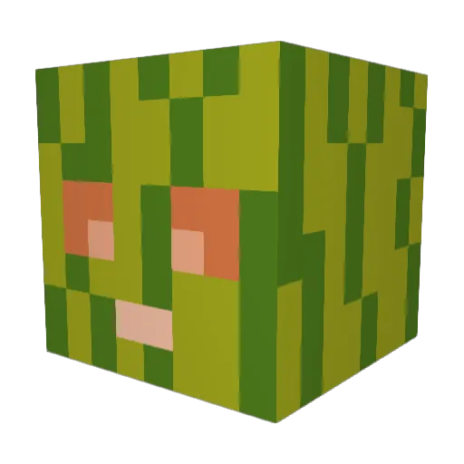 Lian_7 Minecraft avatar head, 3D render