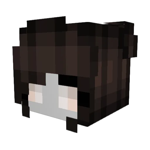 Liana11 Minecraft avatar head, 3D render