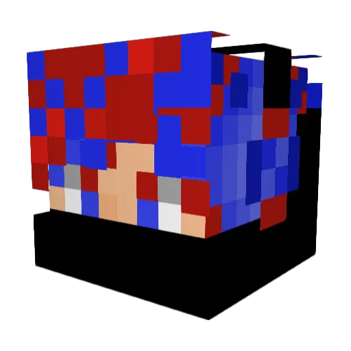 Lianestt Minecraft avatar head, 3D render