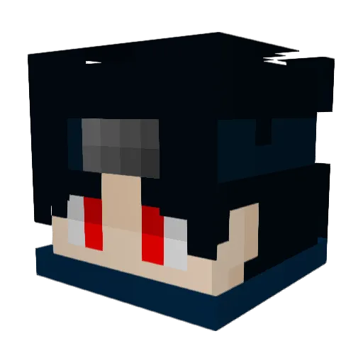 Liang212 Minecraft avatar head, 3D render