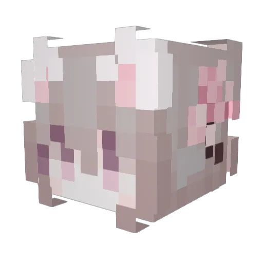 LiangYouu Minecraft avatar head, 3D render