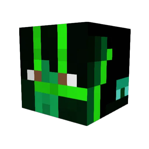 Lianggwp Minecraft avatar head, 3D render