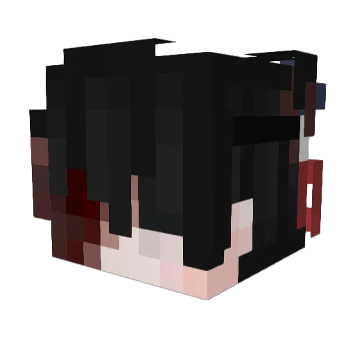 Liangpi_ Minecraft avatar head, 3D render