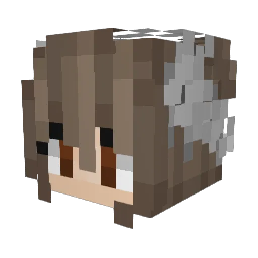 Lianora Minecraft avatar head, 3D render