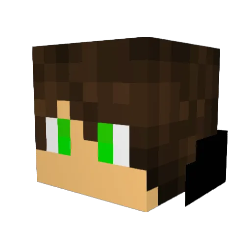 Liantos Minecraft avatar head, 3D render