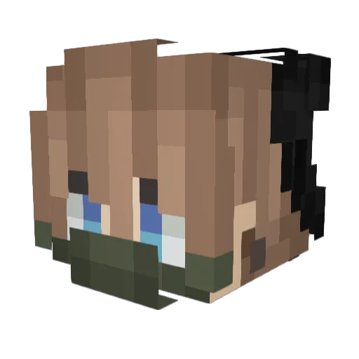 Liar712 Minecraft avatar head, 3D render