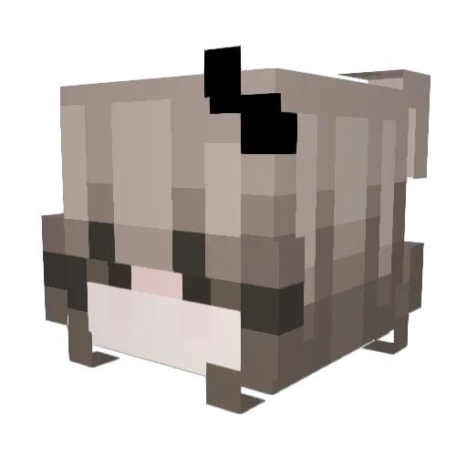 Liara Minecraft avatar head, 3D render