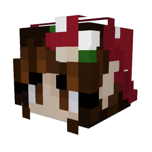 LiaraGP Minecraft avatar head, 3D render