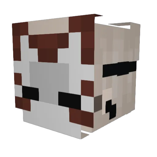 Liaraen Minecraft avatar head, 3D render