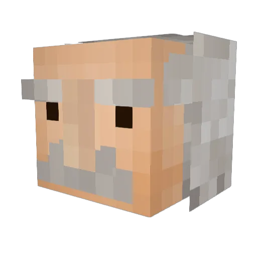 LiasisBoss Minecraft avatar head, 3D render