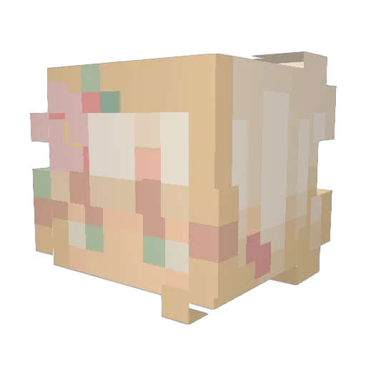 Libae__ Minecraft avatar head, 3D render